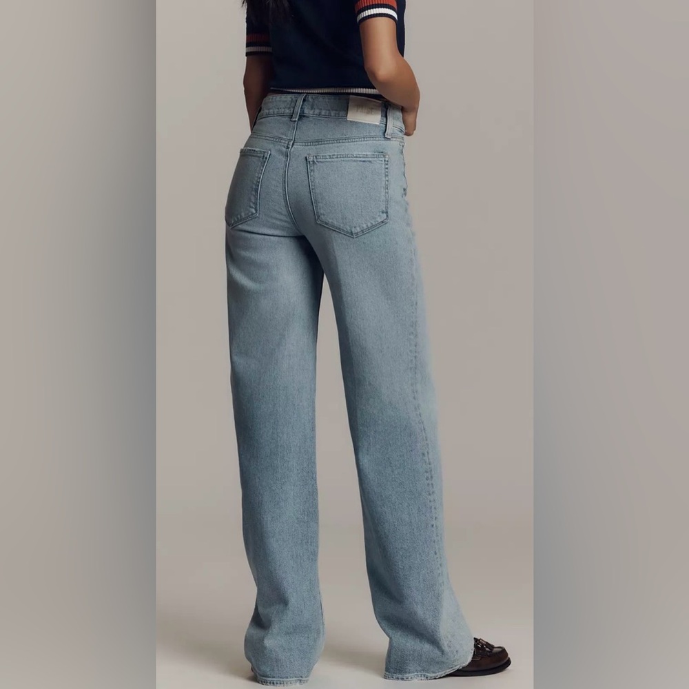 PAIGE NWT Light Blue Sasha Wide Leg Jeans - Picture 2 of 9
